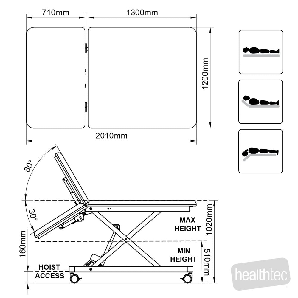 HT Ultimate Bobath Plinth Two Section