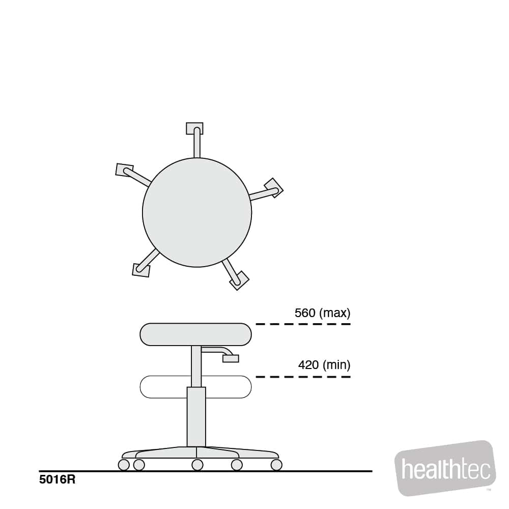 Healthtec_Therapist_Round_Top_Stool_with_BackRest_dimensions