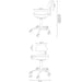 Volta Gas Lift Stool specifications