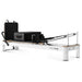 lifespan fitness contour studio commercial pilates reformer black front view